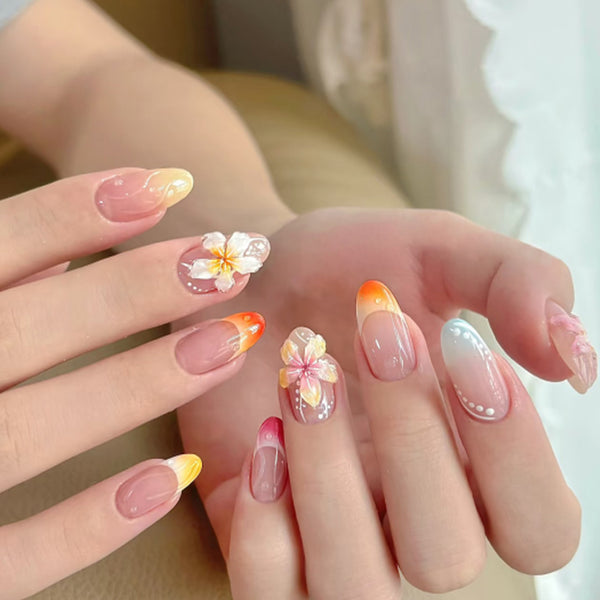 12 Sizes-24 Pcs Press On Nails JL0687