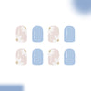 12 Sizes-24 Pcs Press On Nails C1785