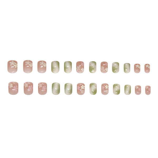12 Sizes-24 Pcs Press On Nails R975