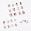 12 Sizes-24 Pcs Press On Nails JP998