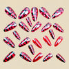 12 Sizes-24 Pcs Press On Nails Y1765