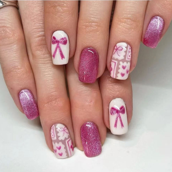 12 Sizes-24 Pcs Press On Nails W2166