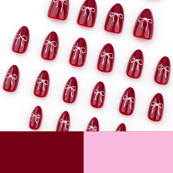 12 Sizes-24 Pcs Press On Nails JP3639