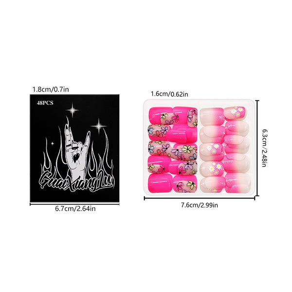 48 Pcs Press On Nails Spring-4-48pcs