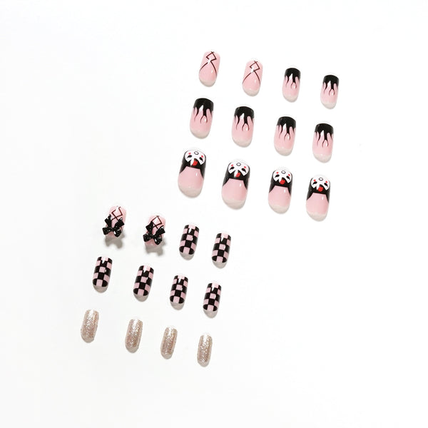 12 Sizes-24 Pcs Press On Nails JP1377
