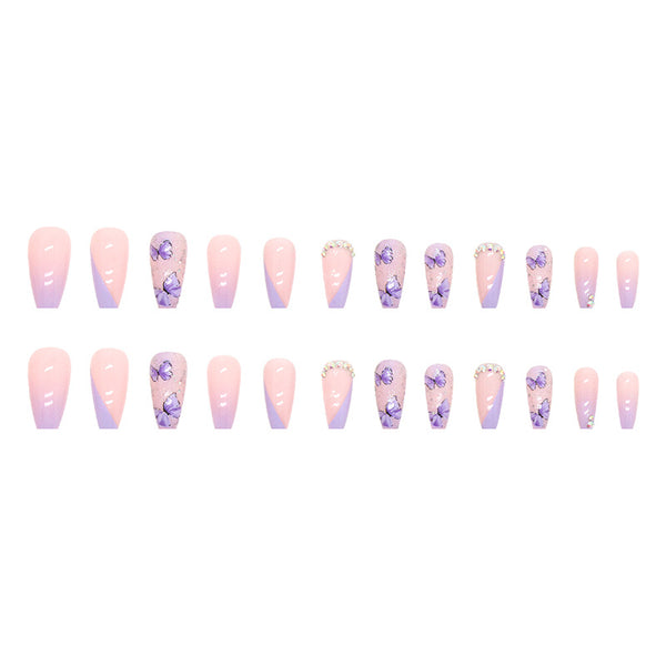 12 Sizes-24 Pcs Press On Nails Z560
