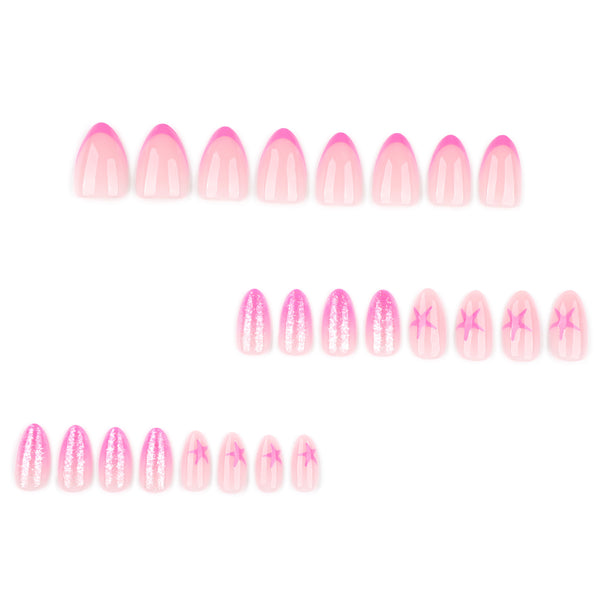 12 Sizes-24 Pcs Press On Nails JP3946