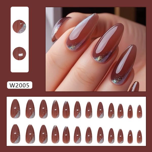 12 Sizes-24 Pcs Press On Nails W2005