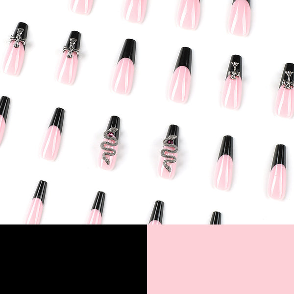 12 Sizes-24 Pcs Press On Nails JP2444