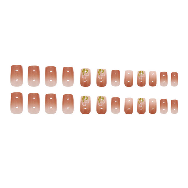 12 Sizes-24 Pcs Press On Nails R728