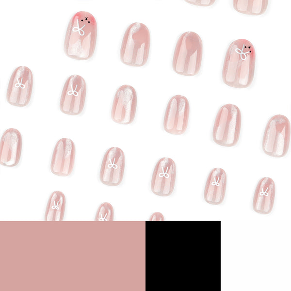 12 Sizes-24 Pcs Press On Nails JP3311