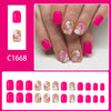12 Sizes-24 Pcs Press On Nails C1668