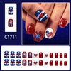 12 Sizes-24 Pcs Press On Nails C1711