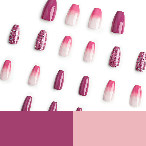 12 Sizes-24 PcsPress On Nails JP2577