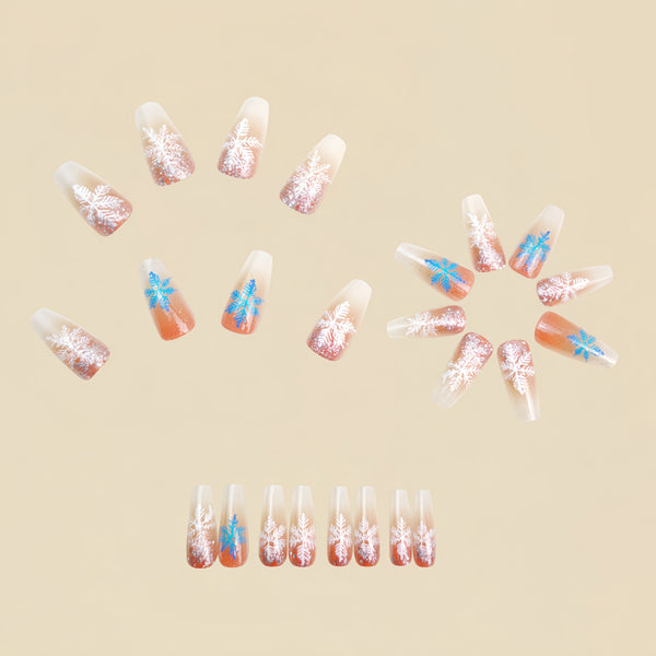 12 Sizes-24 Pcs Press On Nails Y1300