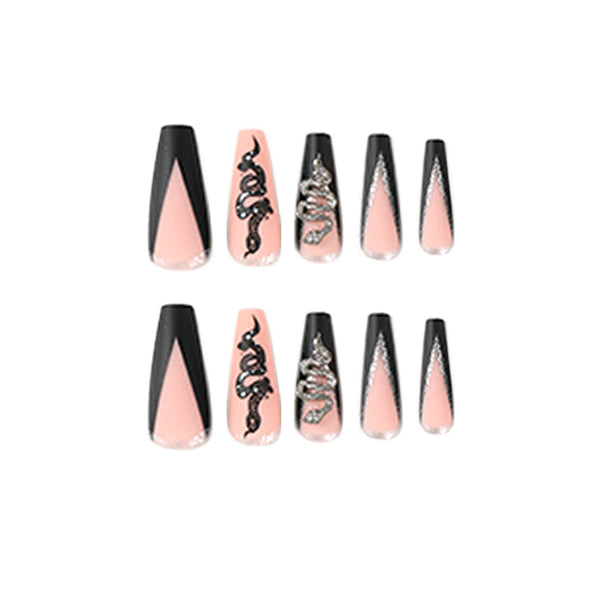 12 Sizes-24 Pcs Press On Nails JP2283