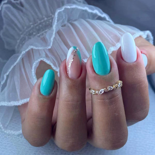12 Sizes-24 Pcs Press On Nails W639