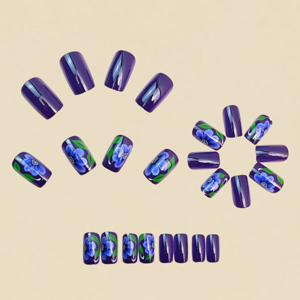 12 Sizes-24 Pcs Press On Nails Y1888