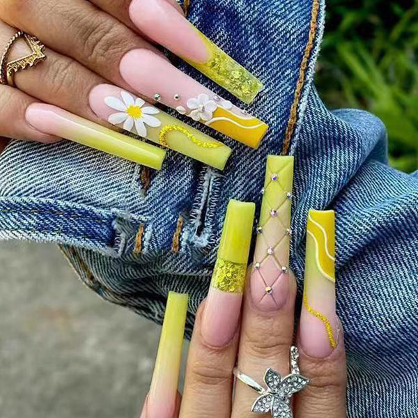 12 Sizes-24 Pcs Press On Nails W223