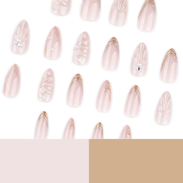12 Sizes-24 Pcs Press On Nails JP4019