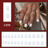 12 Sizes-24 PcsPress On Nails C099