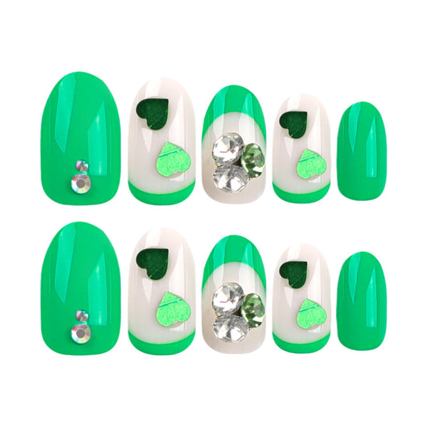 12 Sizes-24 Pcs Press On Nails JP3020