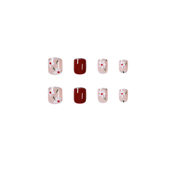 12 Sizes-24 Pcs Press On Nails JP1106