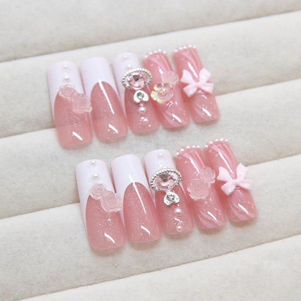 12 Sizes-24 Pcs Press On Nails Z965