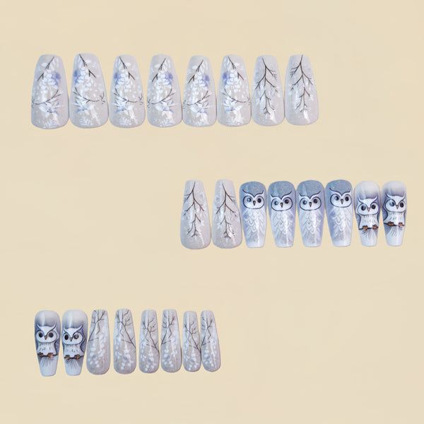 12 Sizes-24 Pcs Press On Nails Y1651
