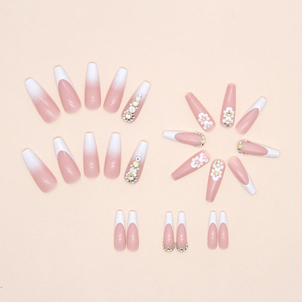 12 Sizes-24 Pcs Press On Nails Z713