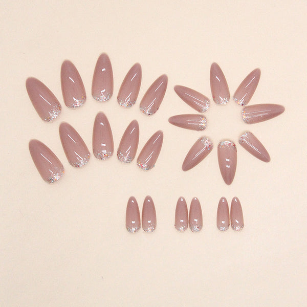 12 Sizes-24 Pcs Press On Nails W1178