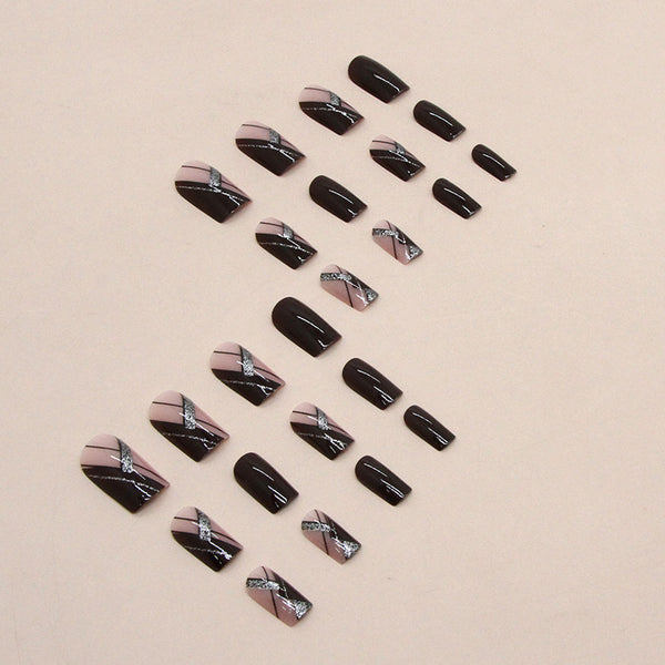 12 Sizes-24 PcsPress On Nails W676