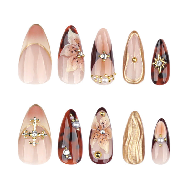 12 Sizes-24 Pcs Press On Nails JPXXXX