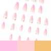 12 Sizes-24 Pcs Press On Nails JP1481