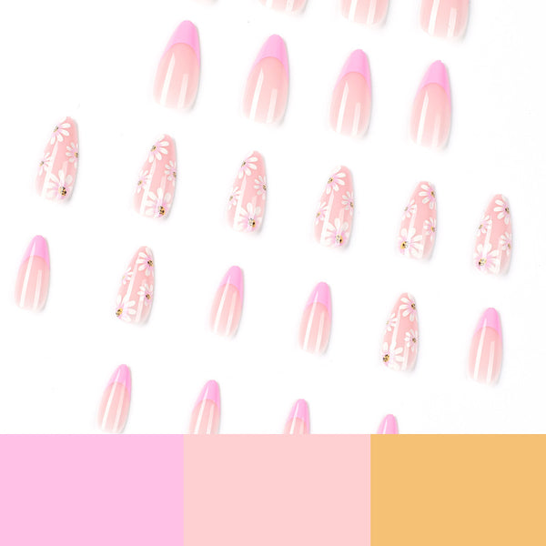 12 Sizes-24 Pcs Press On Nails JP1481