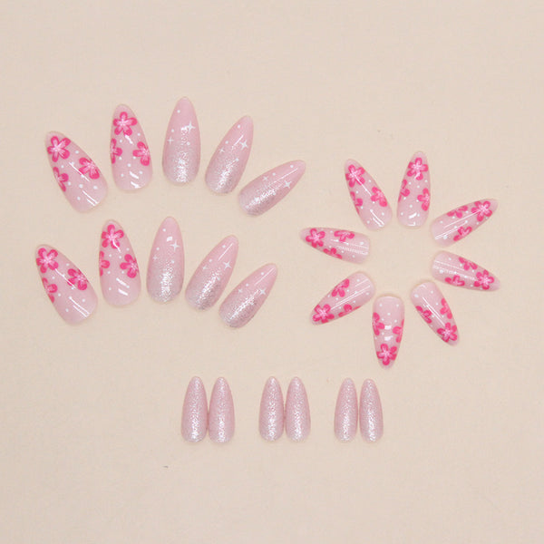 12 Sizes-24 Pcs Press On Nails W884