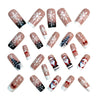 12 Sizes-24 Pcs Press On Nails Y1196