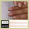 12 Sizes-24 Pcs Press On Nails Y110