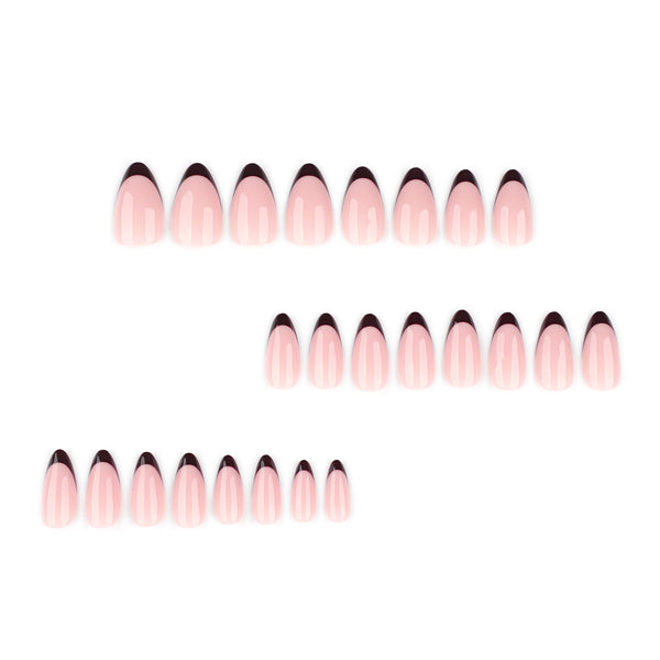 12 Sizes-24 Pcs Press On Nails JP4162