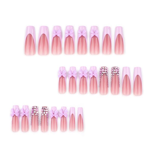 12 Sizes-24 Pcs Press On Nails JP4304
