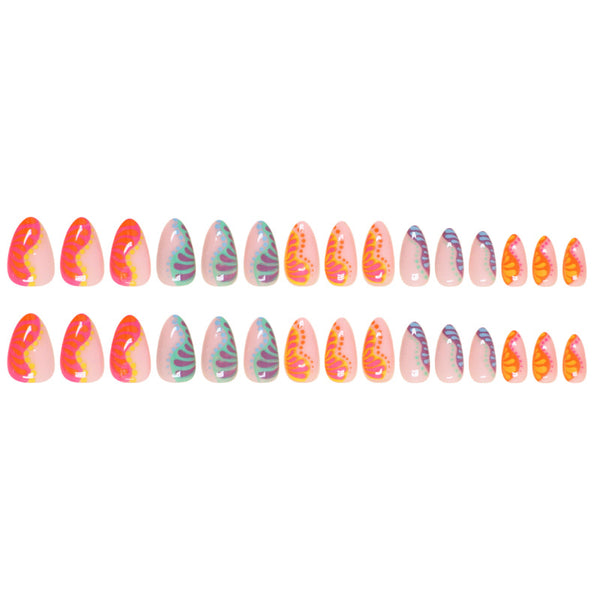 30 Pcs Press On Nails W1736