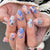 12 Sizes-24 Pcs Press On Nails W1247