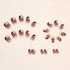 12 Sizes-24 Pcs Press On Nails R706