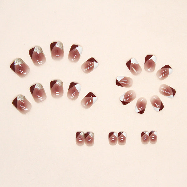 12 Sizes-24 Pcs Press On Nails R706