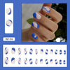 12 Sizes-24 Pcs Press On Nails W186
