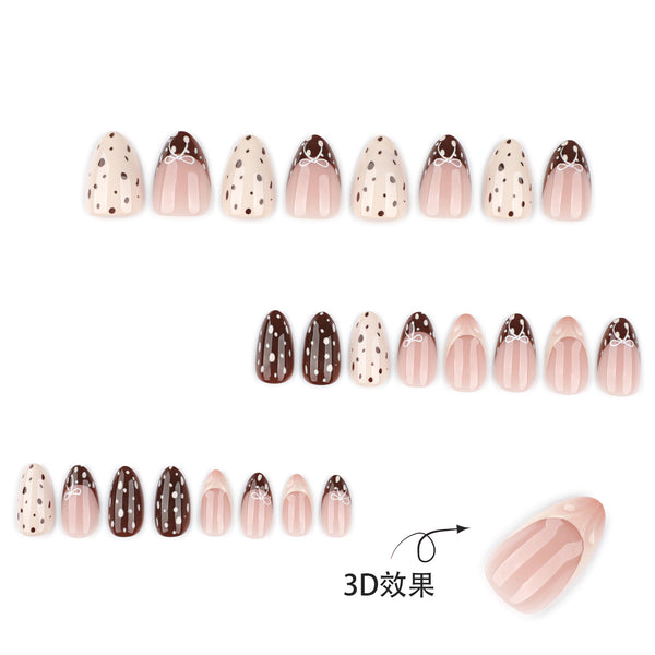 12 Sizes-24 Pcs Press On Nails JP4187