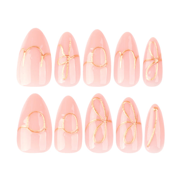 12 Sizes-24 Pcs Press On Nails JP3791