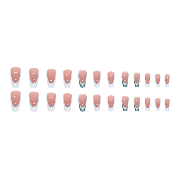 12 Sizes-24 Pcs Press On Nails W547