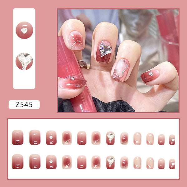 12 Sizes-24 Pcs Press On Nails Z545