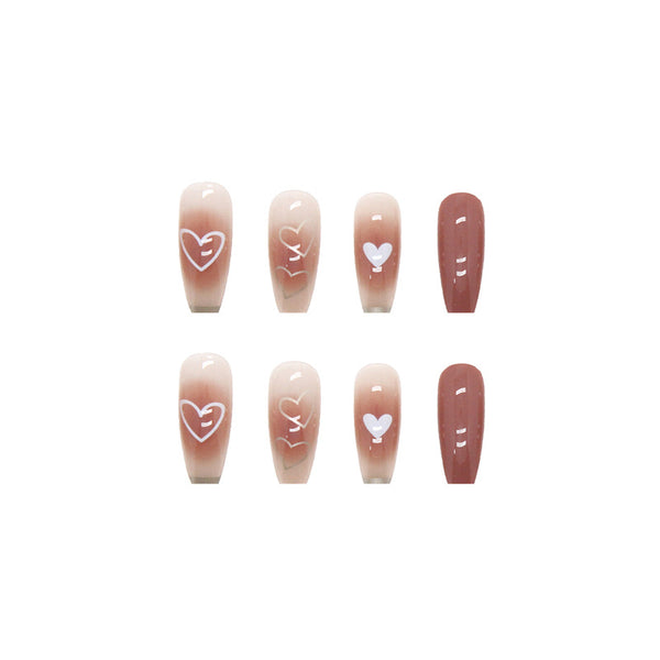 12 Sizes-24 Pcs Press On Nails R614